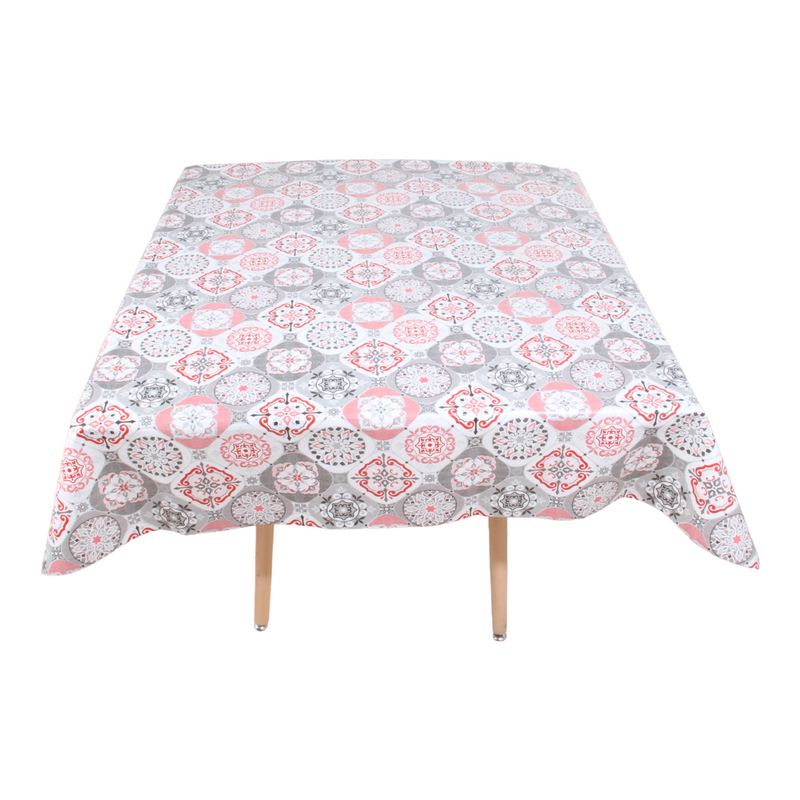 Square PVC Wipeable Waterproof Fibre Tablecloth (140x140 cm)