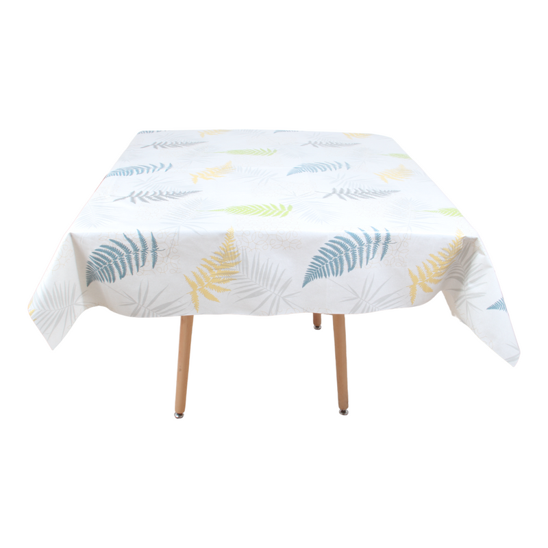 Square PVC Wipeable Waterproof Fibre Tablecloth (140x140 cm)
