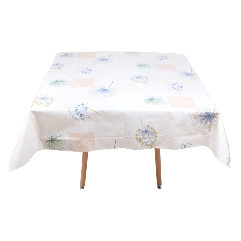 Square PVC Wipeable Waterproof Fibre Tablecloth (140x140 cm)