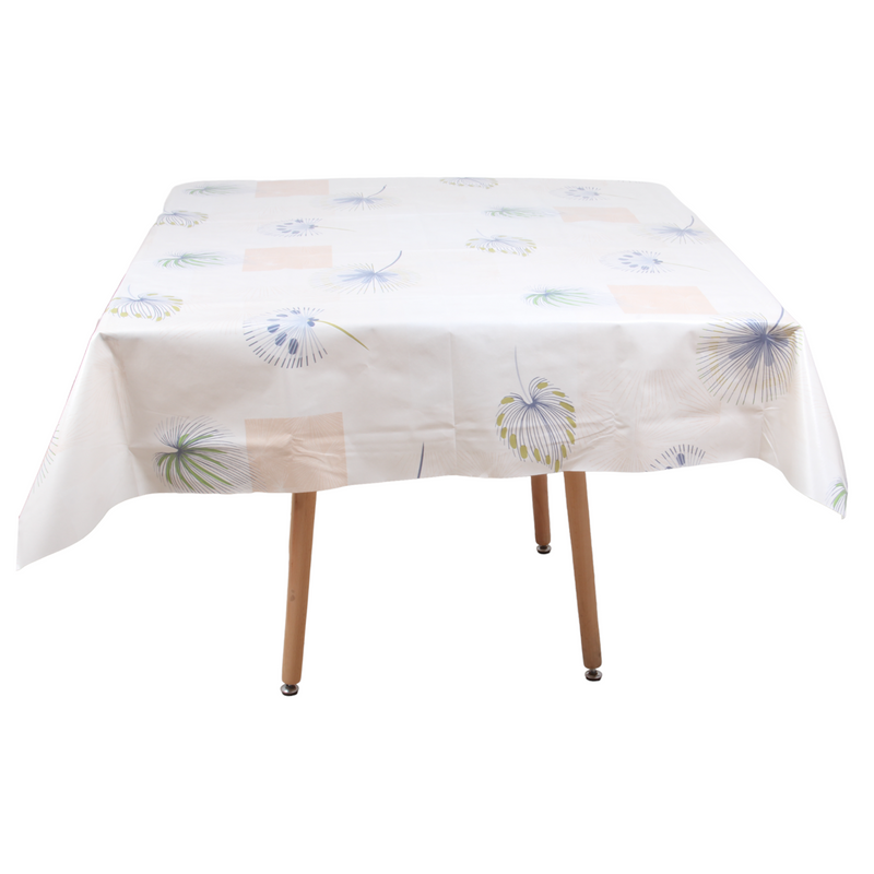 Square PVC Wipeable Waterproof Fibre Tablecloth (140x140 cm)