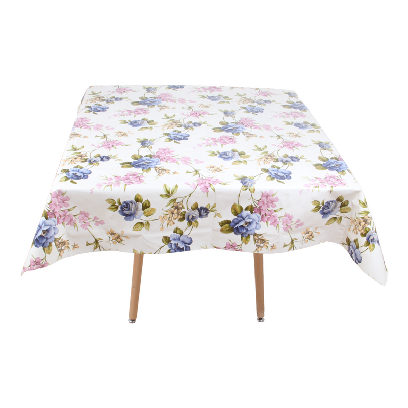 Square PVC Wipeable Waterproof Fibre Tablecloth (140x140 cm)