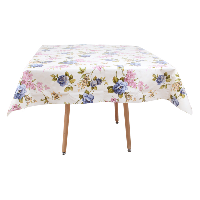 Square PVC Wipeable Waterproof Fibre Tablecloth (140x140 cm)