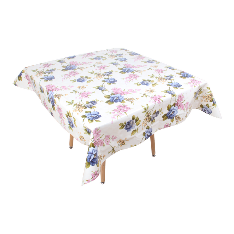Square PVC Wipeable Waterproof Fibre Tablecloth (140x140 cm)