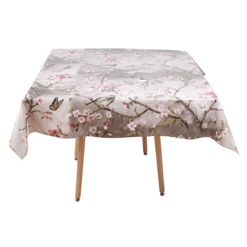 Square PVC Wipeable Waterproof Fibre Tablecloth (140x140 cm)