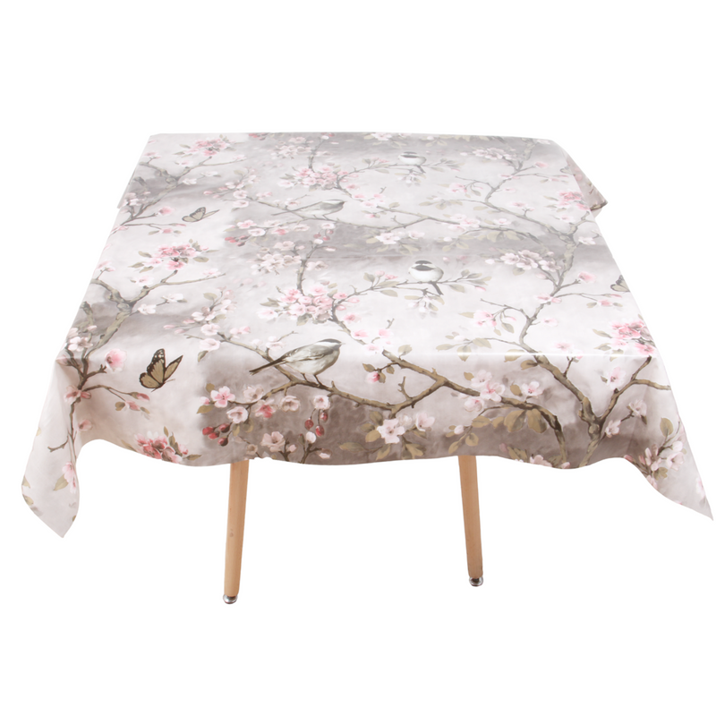 Square PVC Wipeable Waterproof Fibre Tablecloth (140x140 cm)