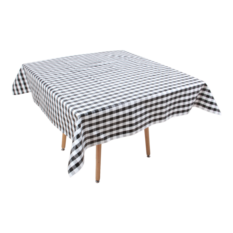 Square PVC Wipeable Waterproof Fibre Tablecloth (140x140 cm)