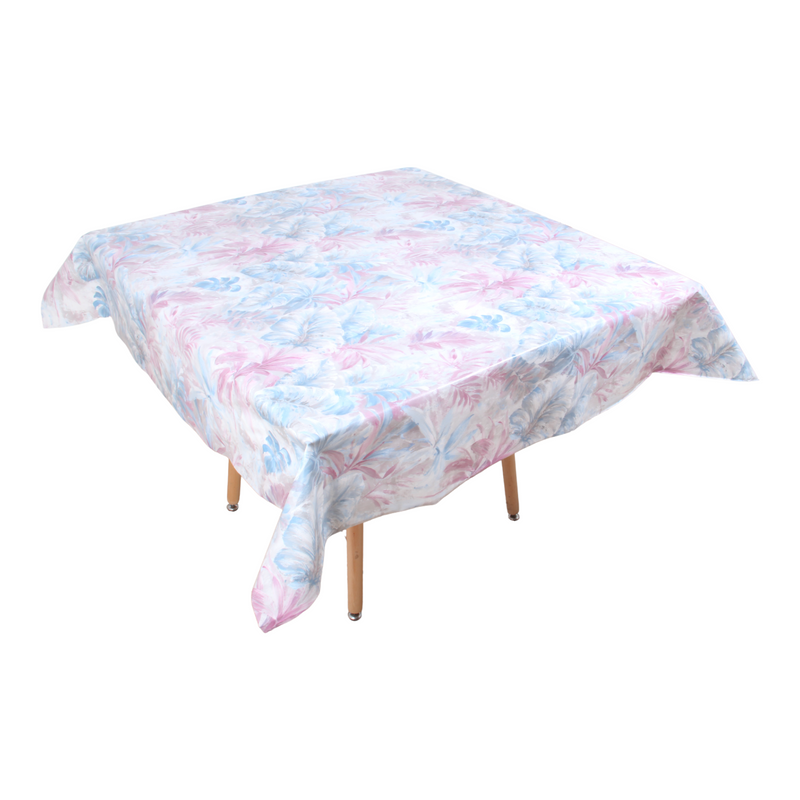 Square PVC Wipeable Waterproof Fibre Tablecloth (140x140 cm)