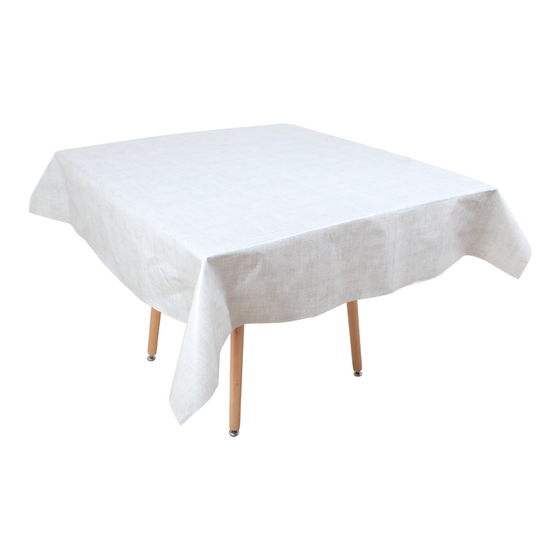 Square PVC Wipeable Waterproof Fibre Tablecloth (140x140 cm)