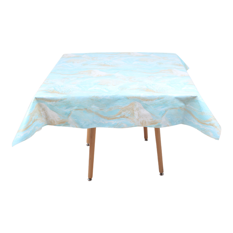 Square PVC Wipeable Waterproof Fibre Tablecloth (140x140 cm)