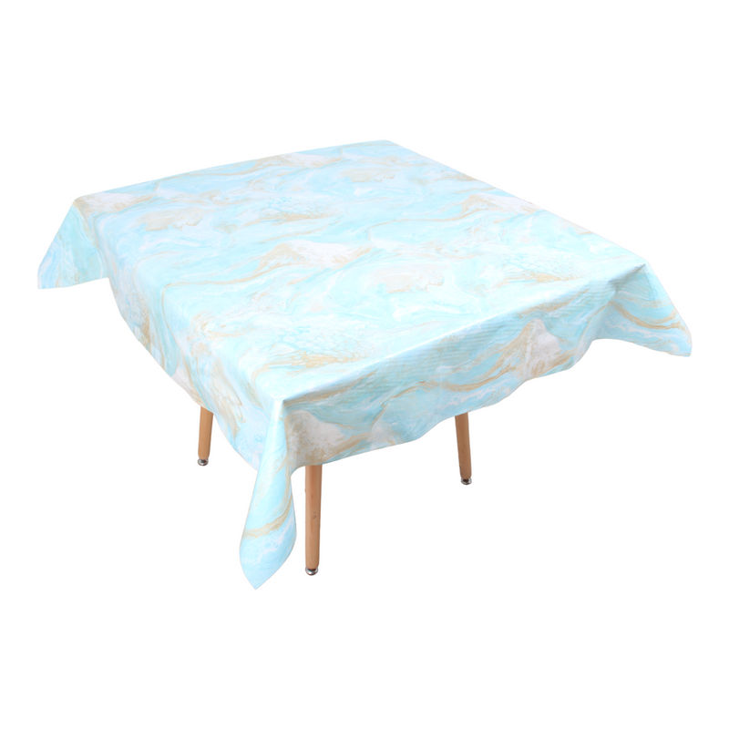 Square PVC Wipeable Waterproof Fibre Tablecloth (140x140 cm)