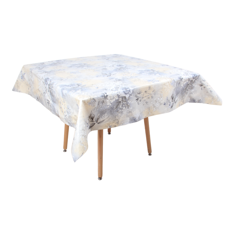 Square PVC Wipeable Waterproof Fibre Tablecloth (140x140 cm)