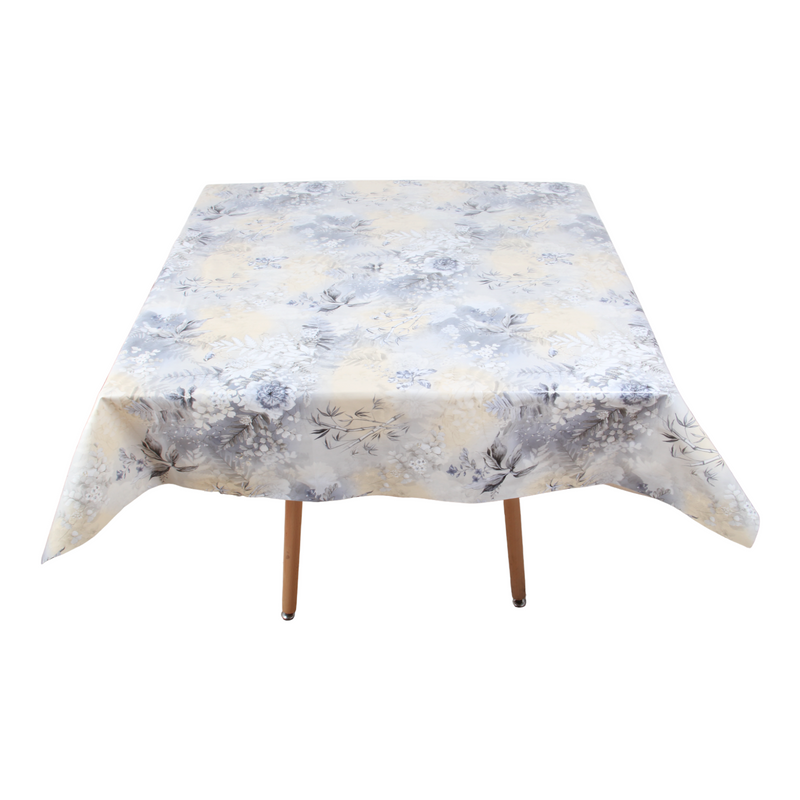 Square PVC Wipeable Waterproof Fibre Tablecloth (140x140 cm)