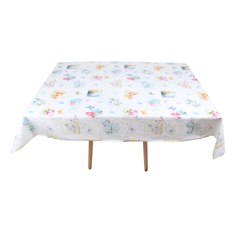 Rectangular Tablecloth. PVC (140x180cm) Waterproof Table Cloth. Easy Wipe Clean.