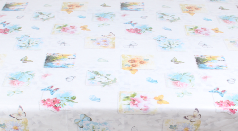 Rectangular Tablecloth. PVC (140x180cm) Waterproof Table Cloth. Easy Wipe Clean.