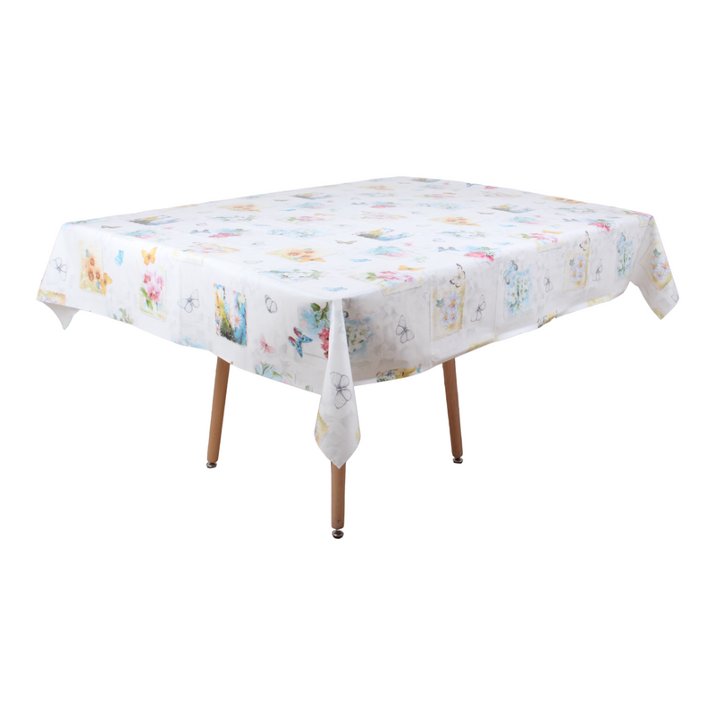 Rectangular Tablecloth. PVC (140x180cm) Waterproof Table Cloth. Easy Wipe Clean.