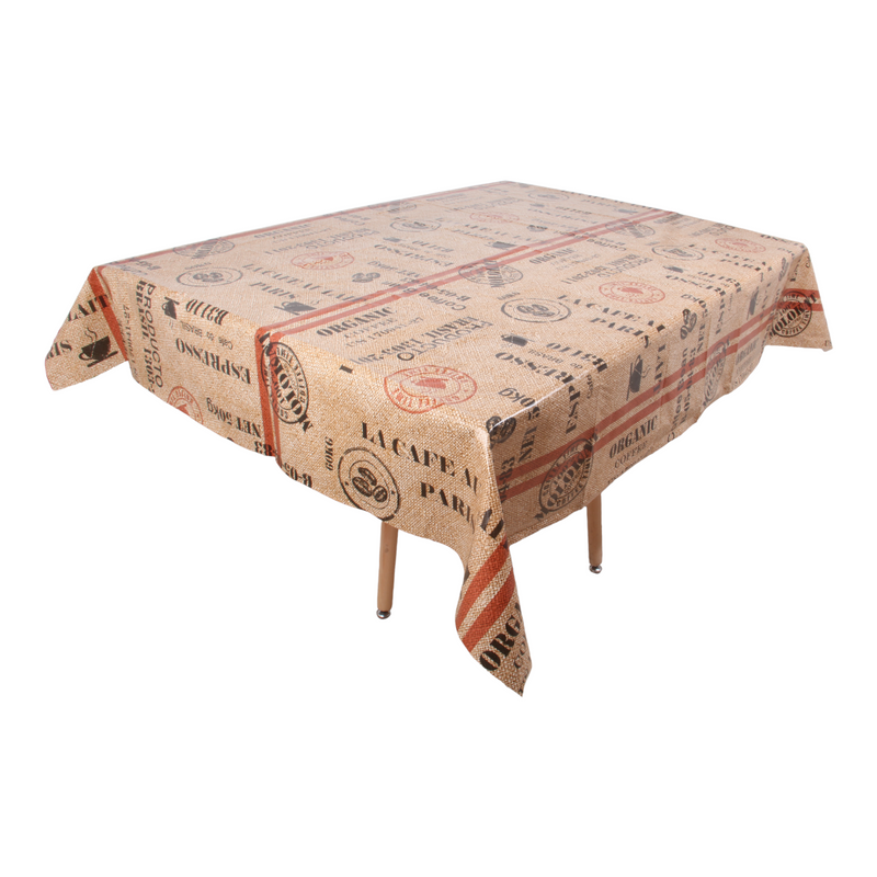 Rectangular Tablecloth. PVC (140x180cm) Waterproof Table Cloth. Easy Wipe Clean.