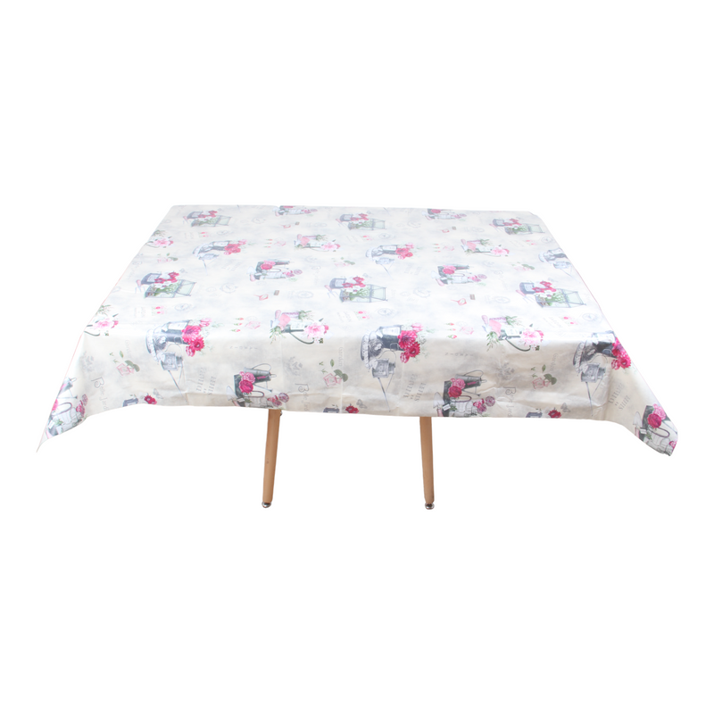 Rectangular Tablecloth. PVC (140x180cm) Waterproof Table Cloth. Easy Wipe Clean.