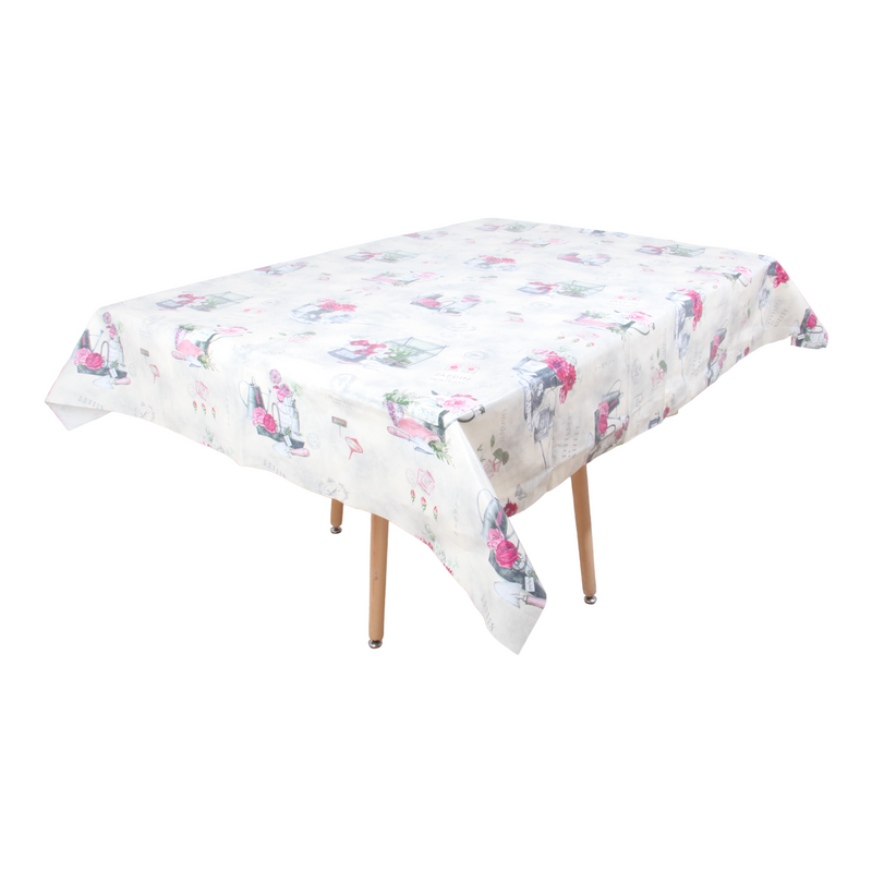 Rectangular Tablecloth. PVC (140x180cm) Waterproof Table Cloth. Easy Wipe Clean.