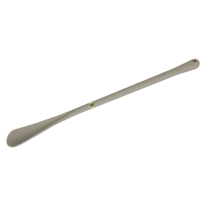2x Extra Long Shoe Horn. Strong Plastic and Hanging Hole. (52 cm) (Beige)