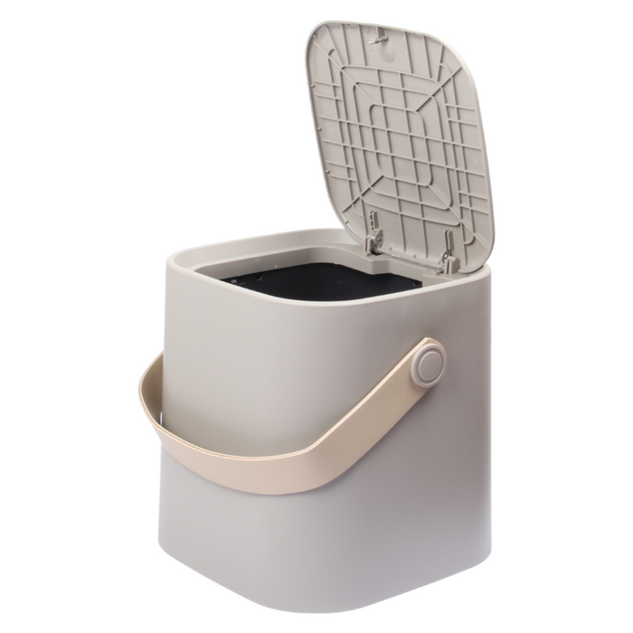 4 Liter Touch Top Dustbin. Removable Bucket. Soft Handle.