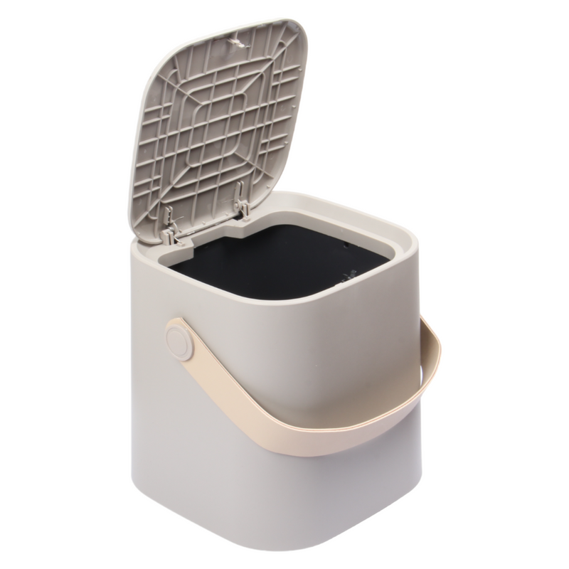 4 Liter Touch Top Dustbin. Removable Bucket. Soft Handle.