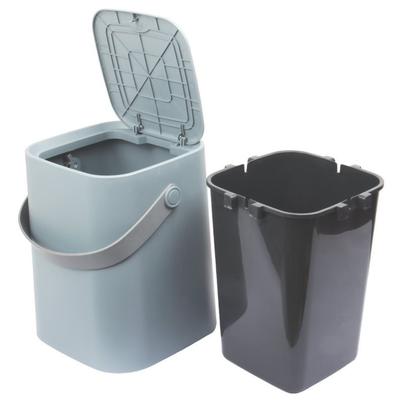 8 Liter Touch Top Dustbin. Removable Bucket. Soft Handle.