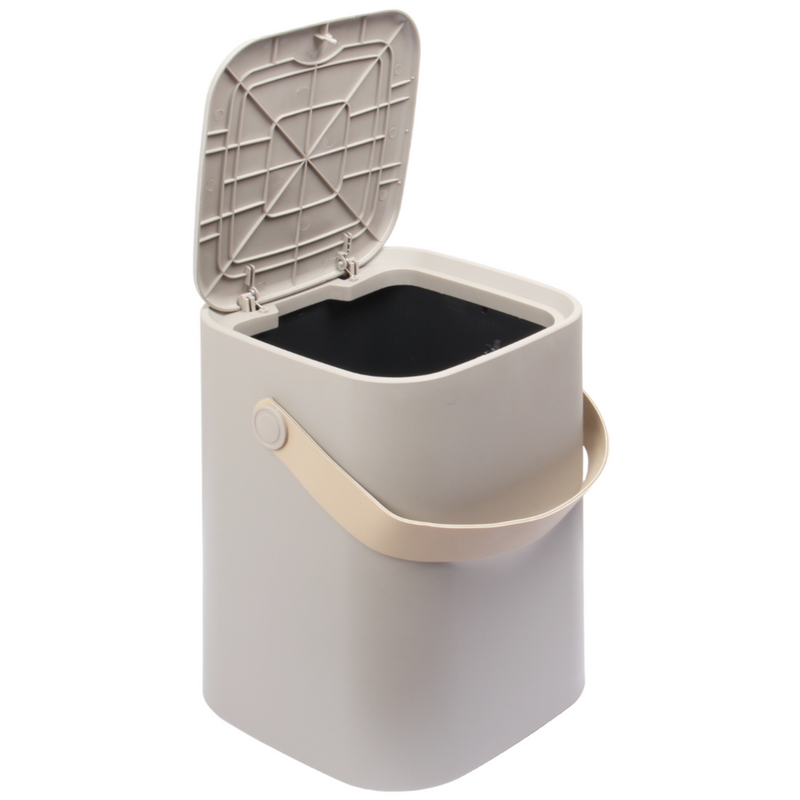 8 Liter Touch Top Dustbin. Removable Bucket. Soft Handle.
