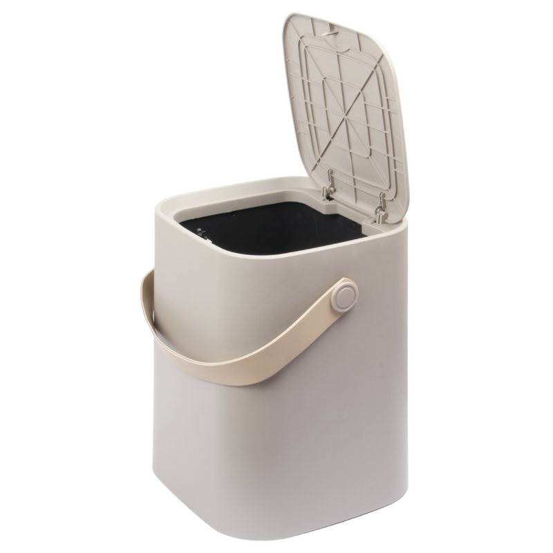 8 Liter Touch Top Dustbin. Removable Bucket. Soft Handle.