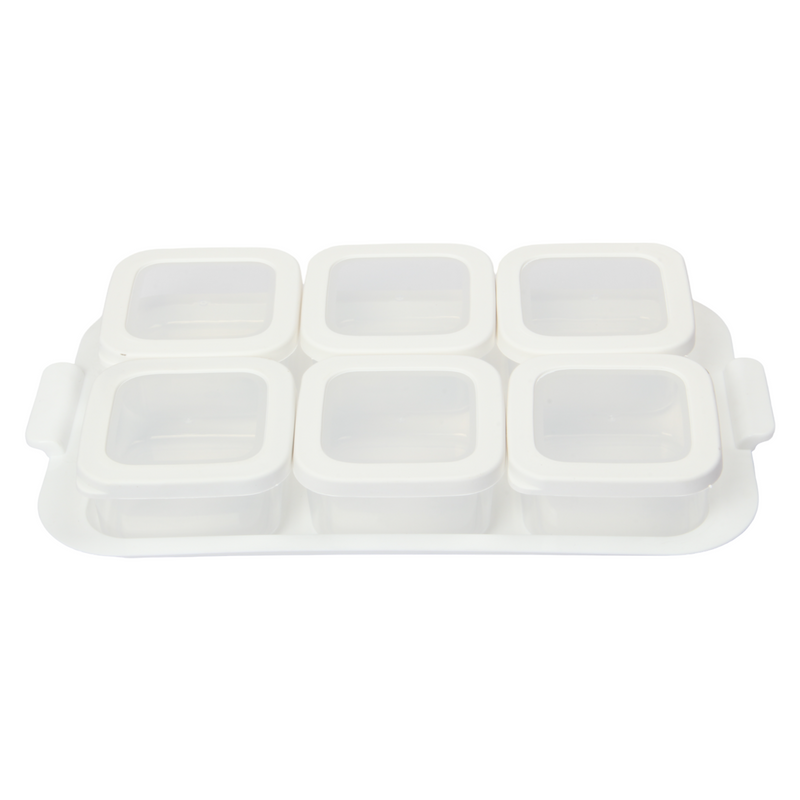 Breakfast Serving Bowl Set with Tray. 6pcs Food Storage Box.