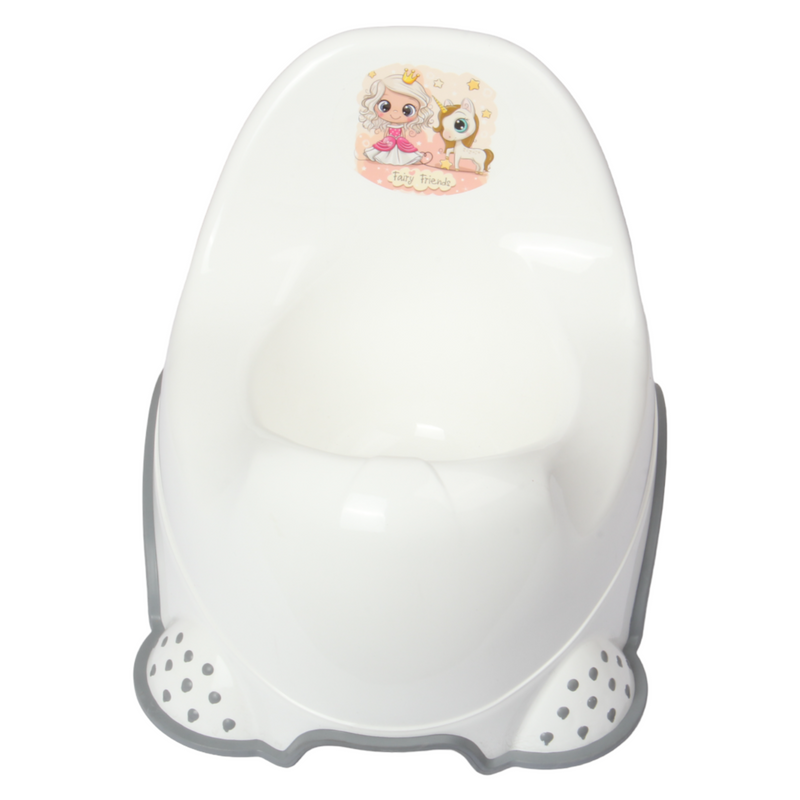 Baby Potty Trainer. Non-Slip Baby Toilet Training Seat. (White)