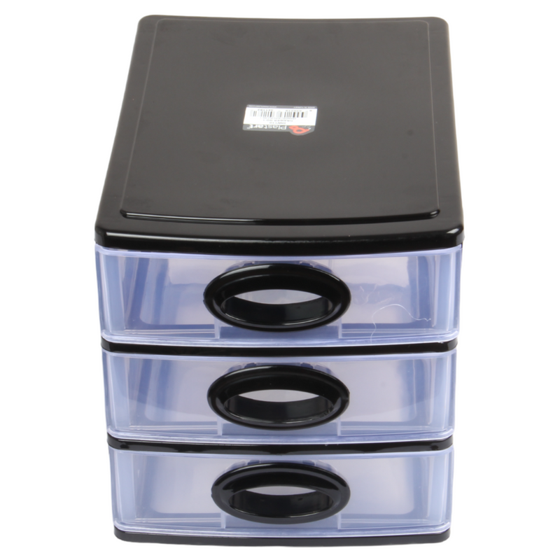 Small Storage Unit with Drawers. 3 Tier Desktop Storage Tower.
