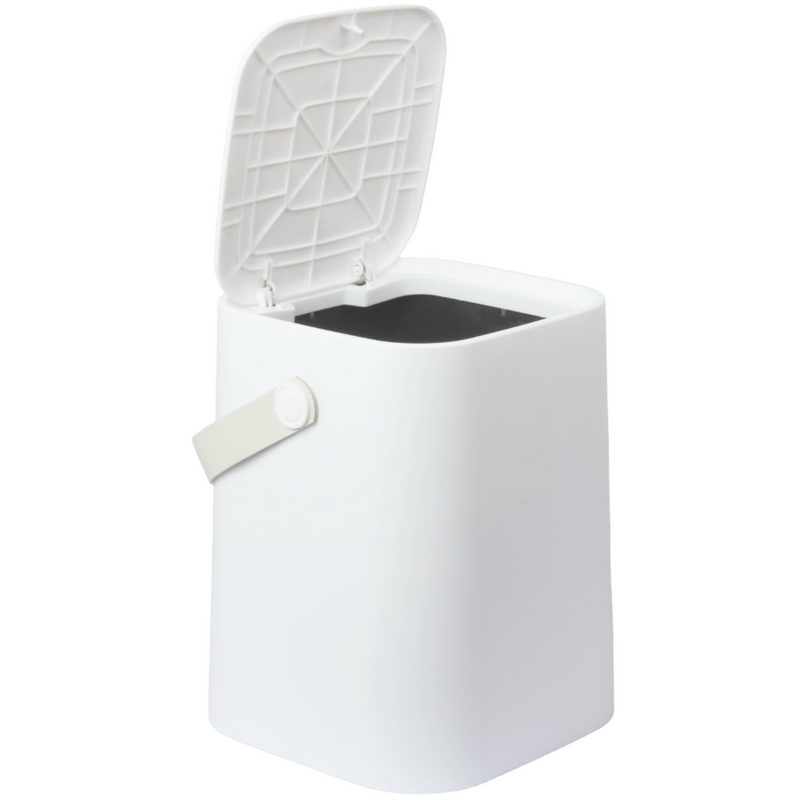 8 Liter Touch Top Dustbin. Removable Bucket. Soft Handle.