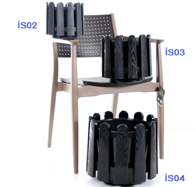 Garden Fence Style Round Flower Pot Planter with Water Drainage. (2.6 Lt / 6.6 Lt / 14.1 Lt)