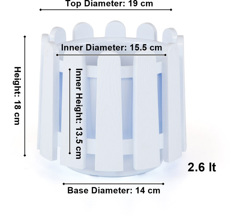 Decorative Flower Pot. Garden Planter Plant Pot. (2.6 Lt / 6.6 Lt / 14.1 Lt).
