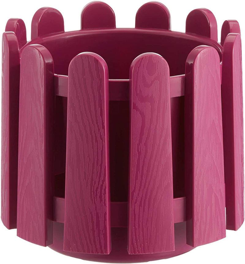 Garden Fence Style Round Flower Pot Planter with Water Drainage. (2.6 Lt / 6.6 Lt / 14.1 Lt)