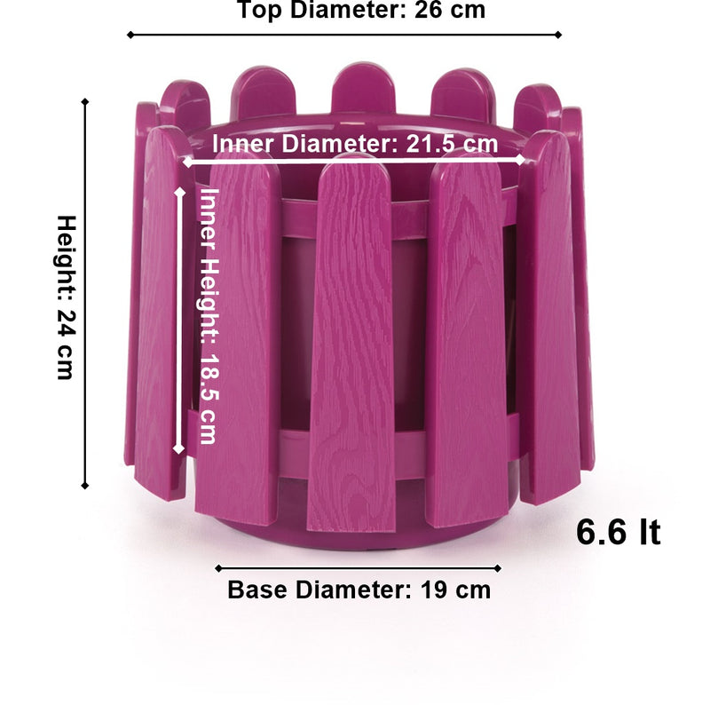 Decorative Flower Pot. Garden Planter Plant Pot. (2.6 Lt / 6.6 Lt / 14.1 Lt).