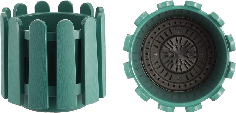 Garden Fence Style Round Flower Pot Planter with Water Drainage. (2.6 Lt / 6.6 Lt / 14.1 Lt)