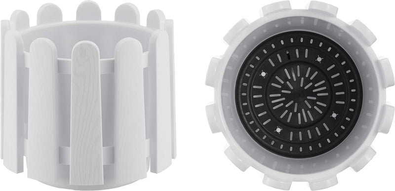 Garden Fence Style Round Flower Pot Planter with Water Drainage. (2.6 Lt / 6.6 Lt / 14.1 Lt)