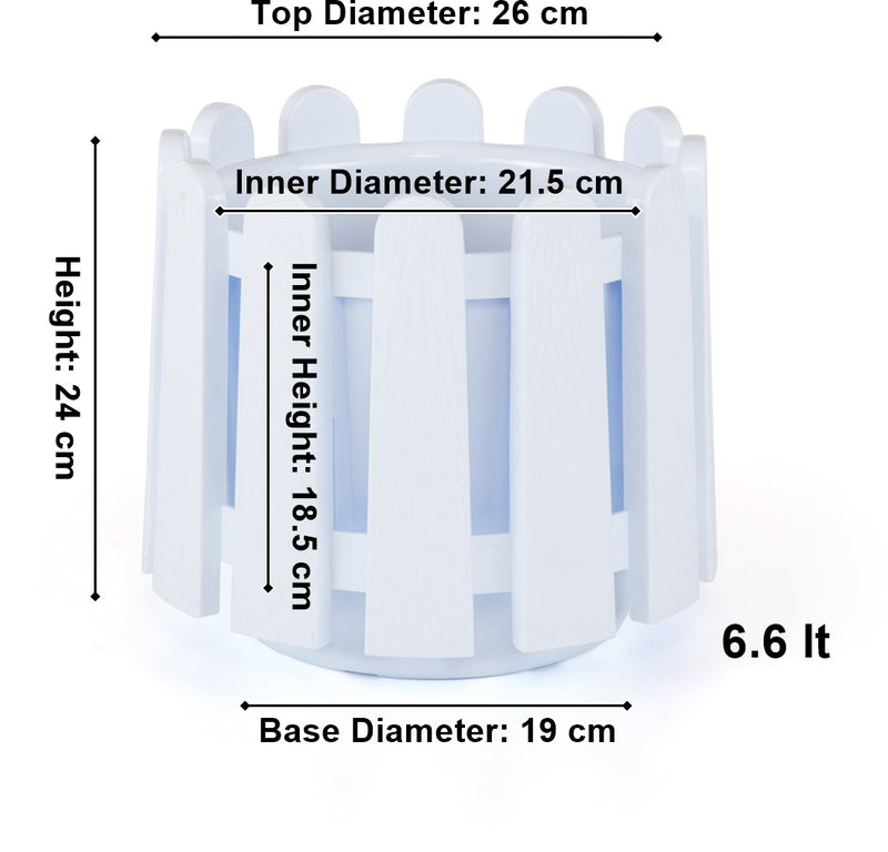 Decorative Flower Pot. Garden Planter Plant Pot. (2.6 Lt / 6.6 Lt / 14.1 Lt).
