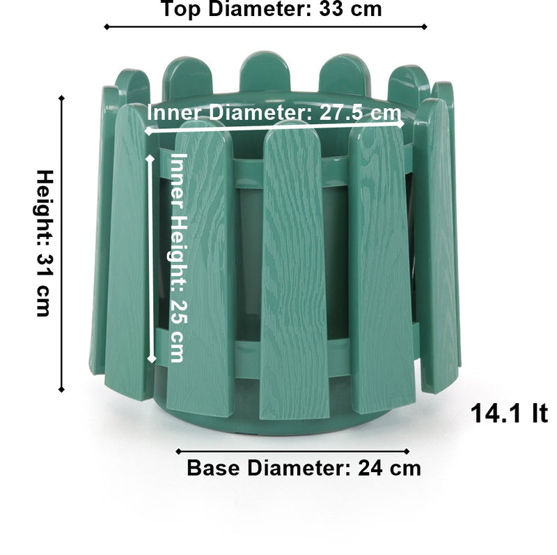 Decorative Flower Pot. Garden Planter Plant Pot. (2.6 Lt / 6.6 Lt / 14.1 Lt).