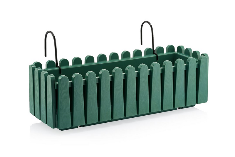 Flower Balcony Pot with Hanger. Plastic Balcony Planter. (9 Lt & 14 Lt).