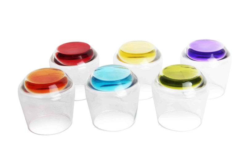 Coloured Base Tumbler Drinking Glasses