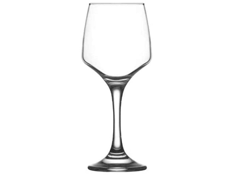 White Wine Glasses. Contemporary Drinking Glass Set. (Pack of 6) (295 cc/ml)