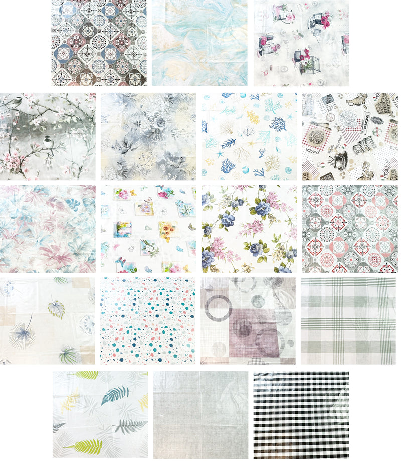 Square PVC Wipeable Waterproof Fibre Tablecloth (140x140 cm)