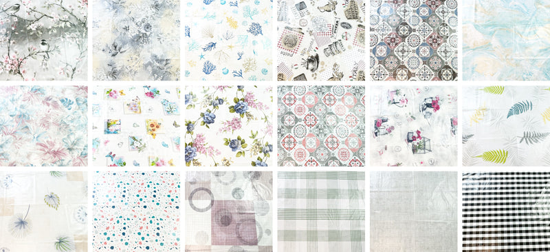 Square PVC Wipeable Waterproof Fibre Tablecloth (140x140 cm)