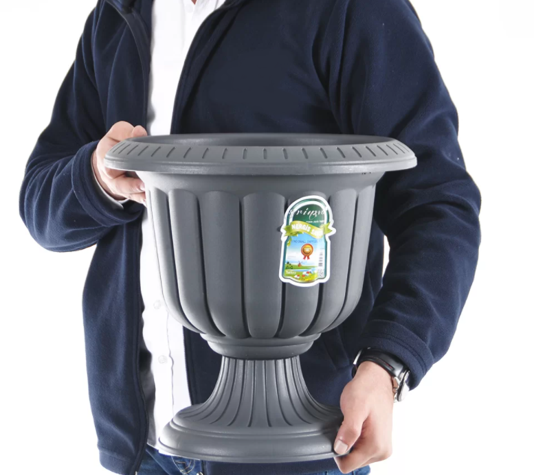 Plastic Flower Plant Pot Holder Stand. Decorative Garden URN Planter. (3 Sizes)