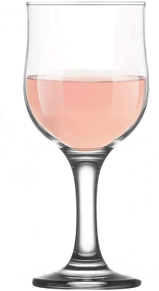 Large Chalice Wine Glasses. Stemware Wine Goblets. (Pack of 6) (355 cc/ml).