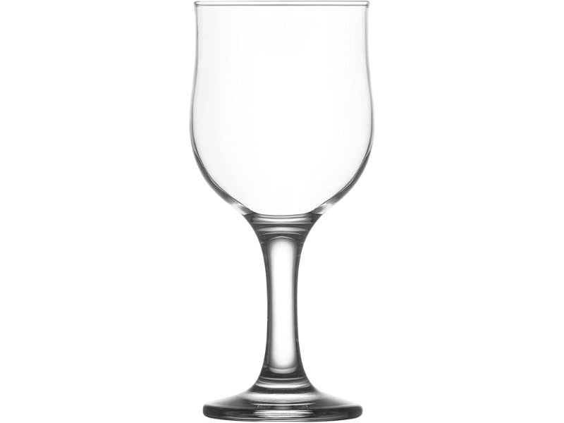 Large Chalice Wine Glasses. Stemware Wine Goblets. (Pack of 6) (355 cc/ml).