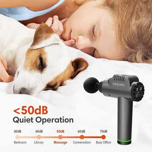 Muscle Massage Gun. Deep Tissue Massager. 6 Heads 30 Speeds. Cordless Portable.