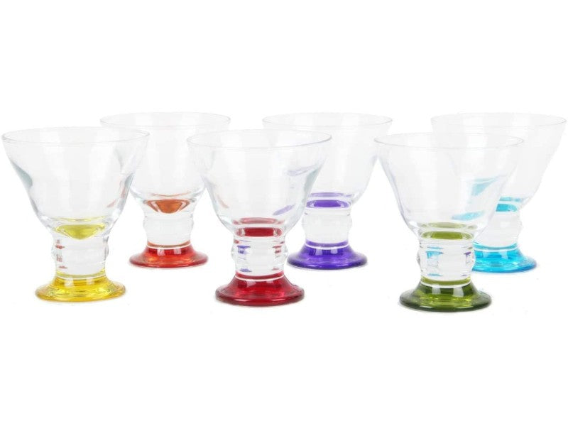 Coloured Base  Ice Cream Glasses Bowls